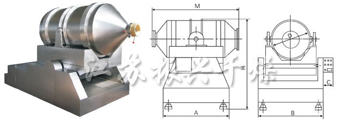 EYH系列二維運(yùn)動混合機(jī)